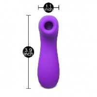 Clitoral Stimulator 12 Speeds Silicone Rechargeable PURPLE